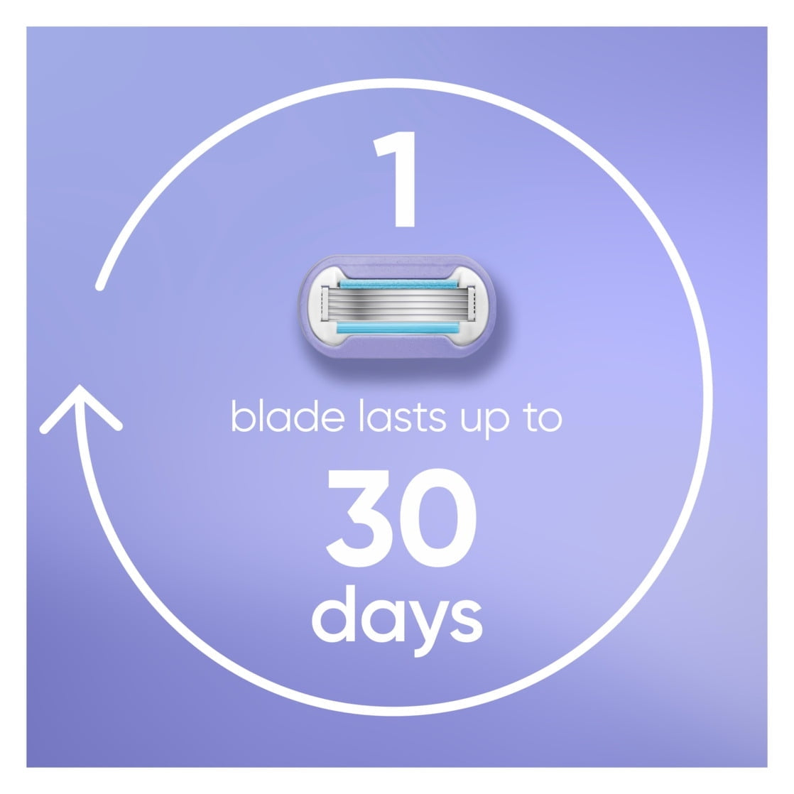 Venus Manual Razor, Deluxe Smooth Swirl for Women, 5 Blades, Handle + 2 Refills, Purple