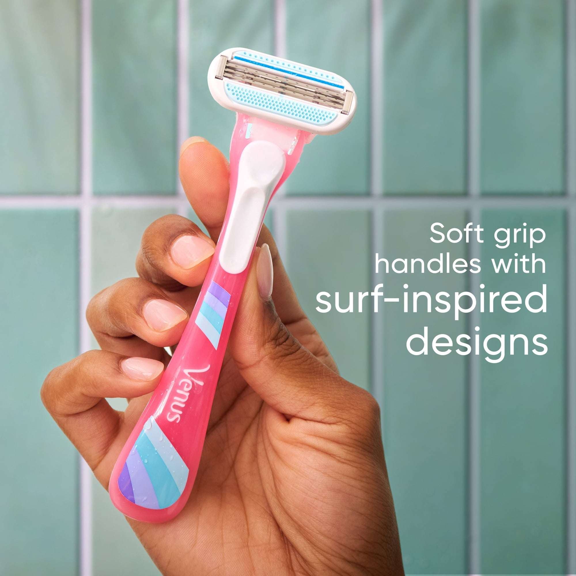 Venus Summer Surf Smooth Maquinillas de Afeitar Desechables, 3 Unidades