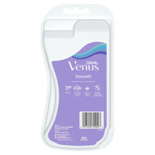 Gillette Venus Smooth razor package back with product details and barcode