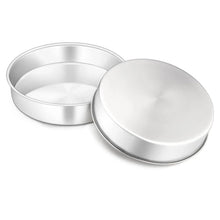 Stainless steel round cake pan with roll rim and mirror finish