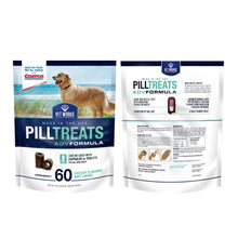 Vet Works pill treats advance formula soft chew bag side view