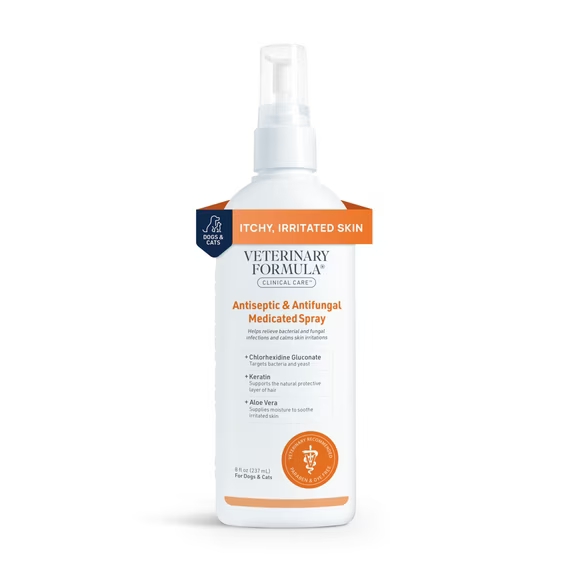 Veterinary Formula antiseptic & antifungal spray bottle with pump, 8 oz