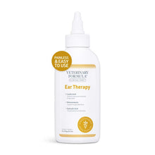 Veterinary Formula Clinical Care ear therapy bottle with white nozzle, front label