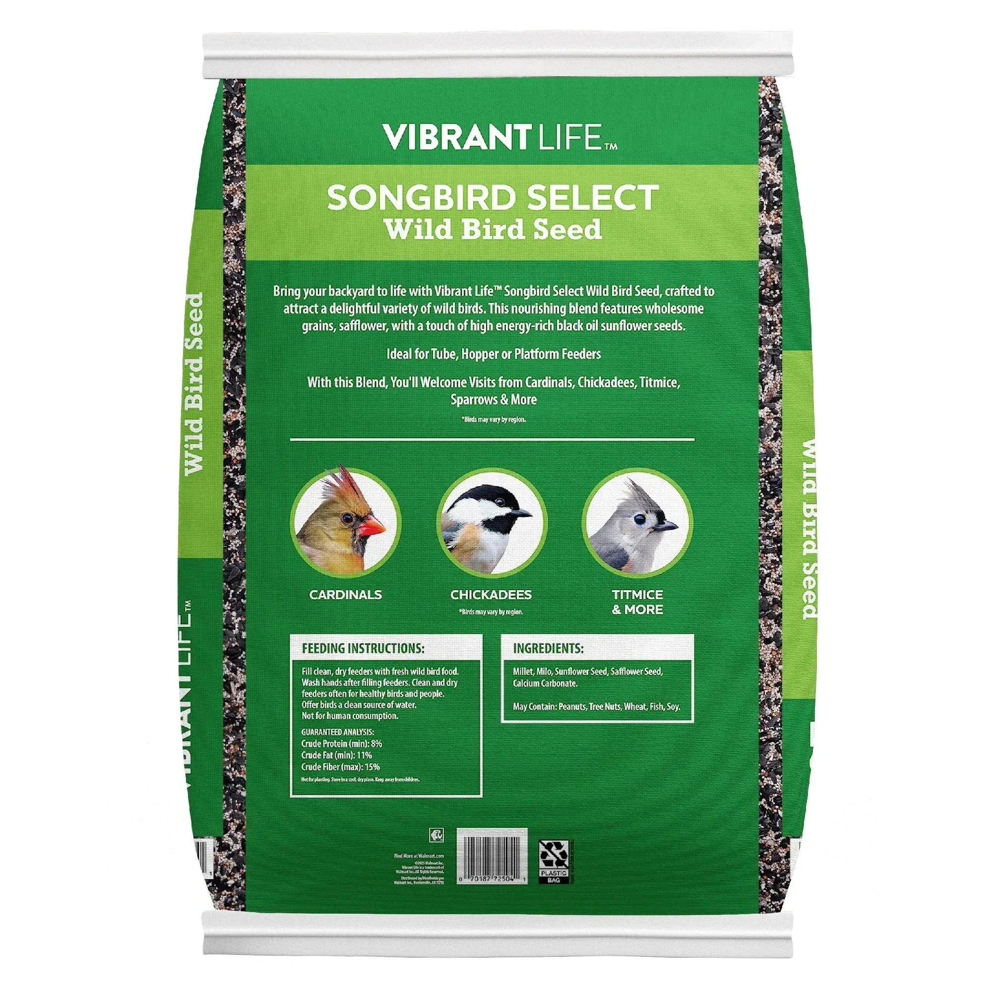Vibrant Life Songbird Select Wild Bird Seed, 20 lb Bag - USA MEGA SHOP