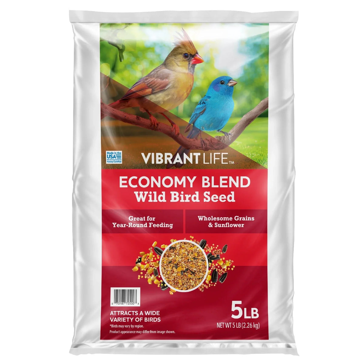 Vibrant Life Economy Blend Wild Bird Seed, 5 lb Bag - USA MEGA SHOP