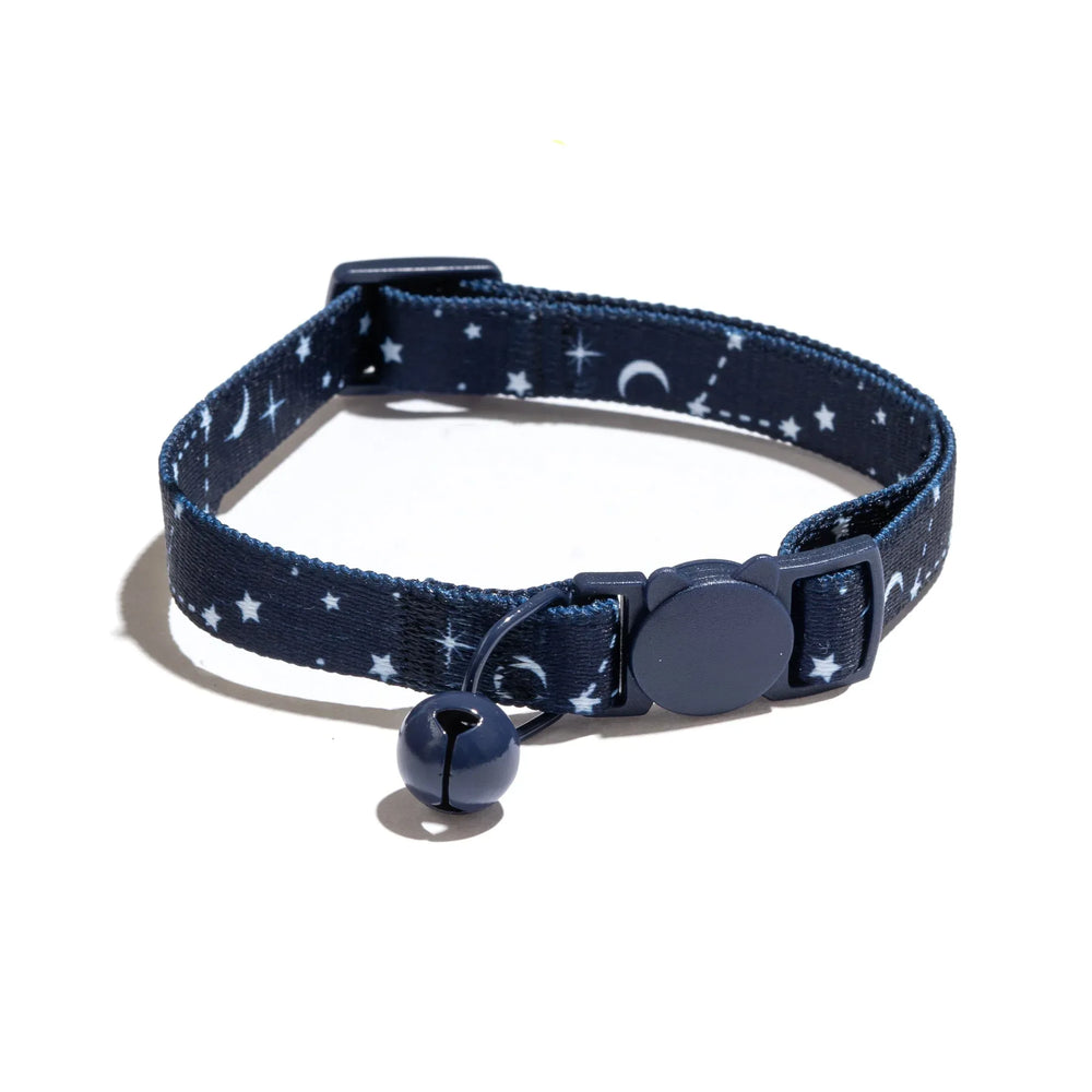Vibrant Life, Reflective Lighting Bolt Breakaway Fashion Cat Collar, Black, One Size Fits Most - USA MEGA SHOP