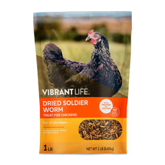 Vibrant Life Dried Soldier Worm Treats for Chickens, 1 lb Bag - USA MEGA SHOP