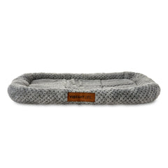 Vibrant Life Cozy Luxe Crate Mat Pet Bed, Gray