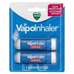 Vicks Vapo Inhaler Non-Medicated Vapor Inhaler with Menthol Scent, 2 Count
