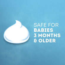 Vicks BabyCream safety graphic with white cream droplet and text for 3 months+