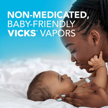 Vicks non-medicated baby chest rub ointment ad with mother holding newborn