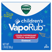 Children’s Vicks VapoRub topical chest rub ointment box, 1.76 oz