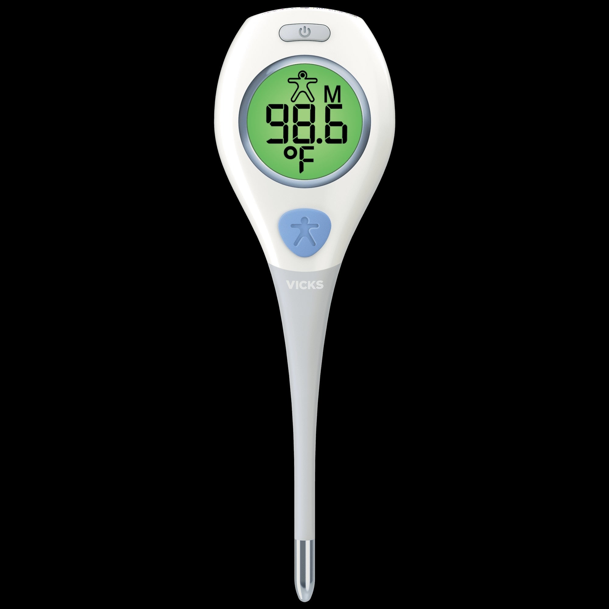 Vicks Rapid Read Digital Thermometer for Adults and All Ages, Oral, Rectal or Underarm Use, White, VDT972USV4