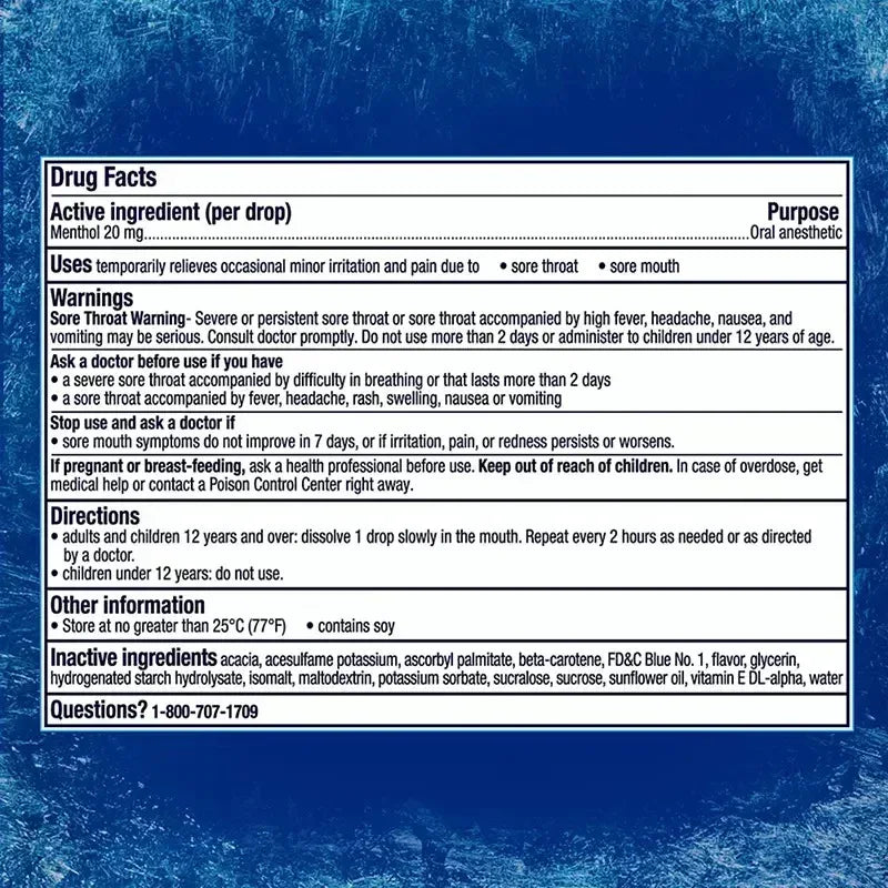 Vicks VapoCool Severe Menthol Sore Throat Lozenges, Max Strength, 200 Count