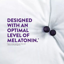 Sleep aid gummies with an optimal melatonin level, dark gummies shown