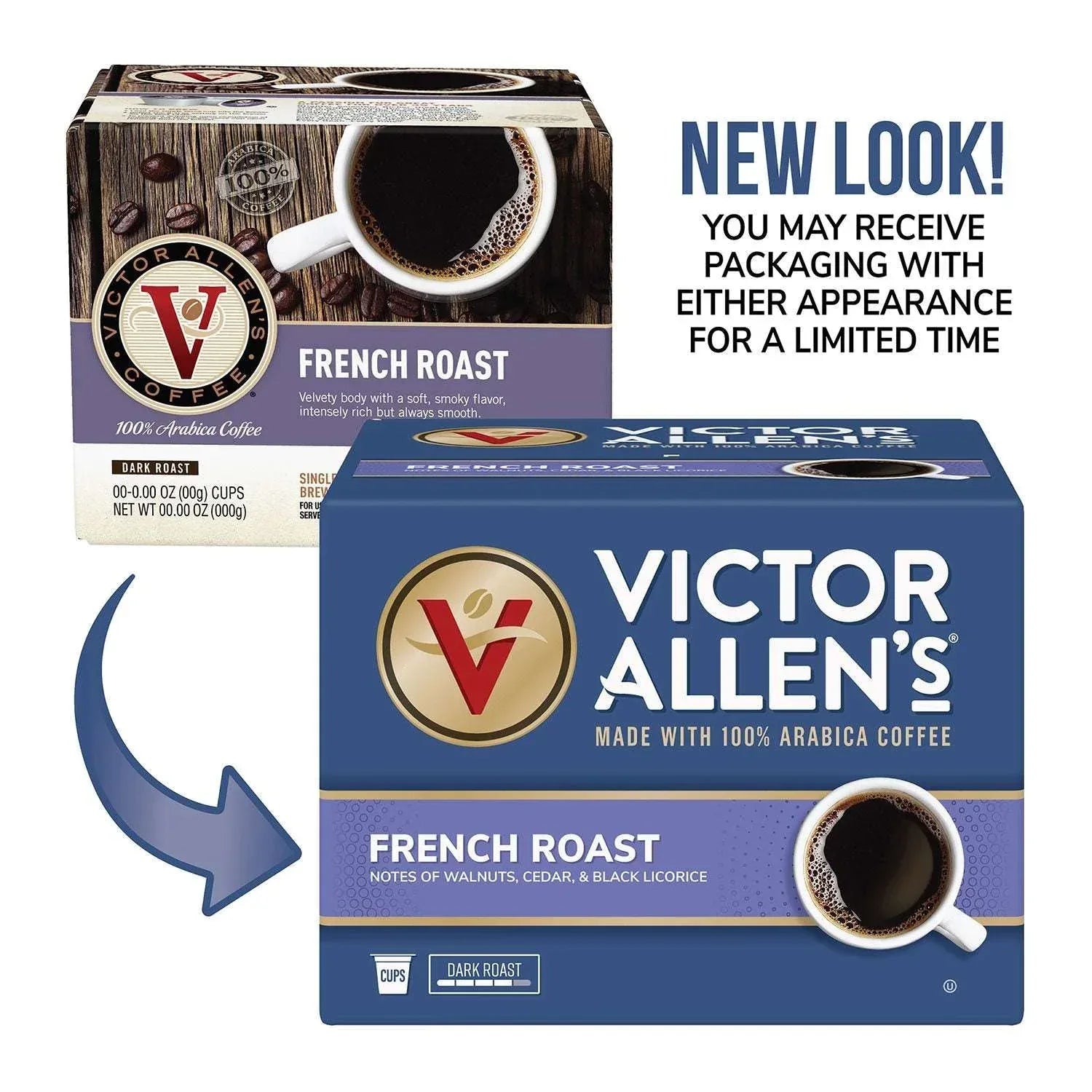 Victor Allen's Coffee Single Serve Cups, French Roast 100 ct. - USA MEGA SHOP