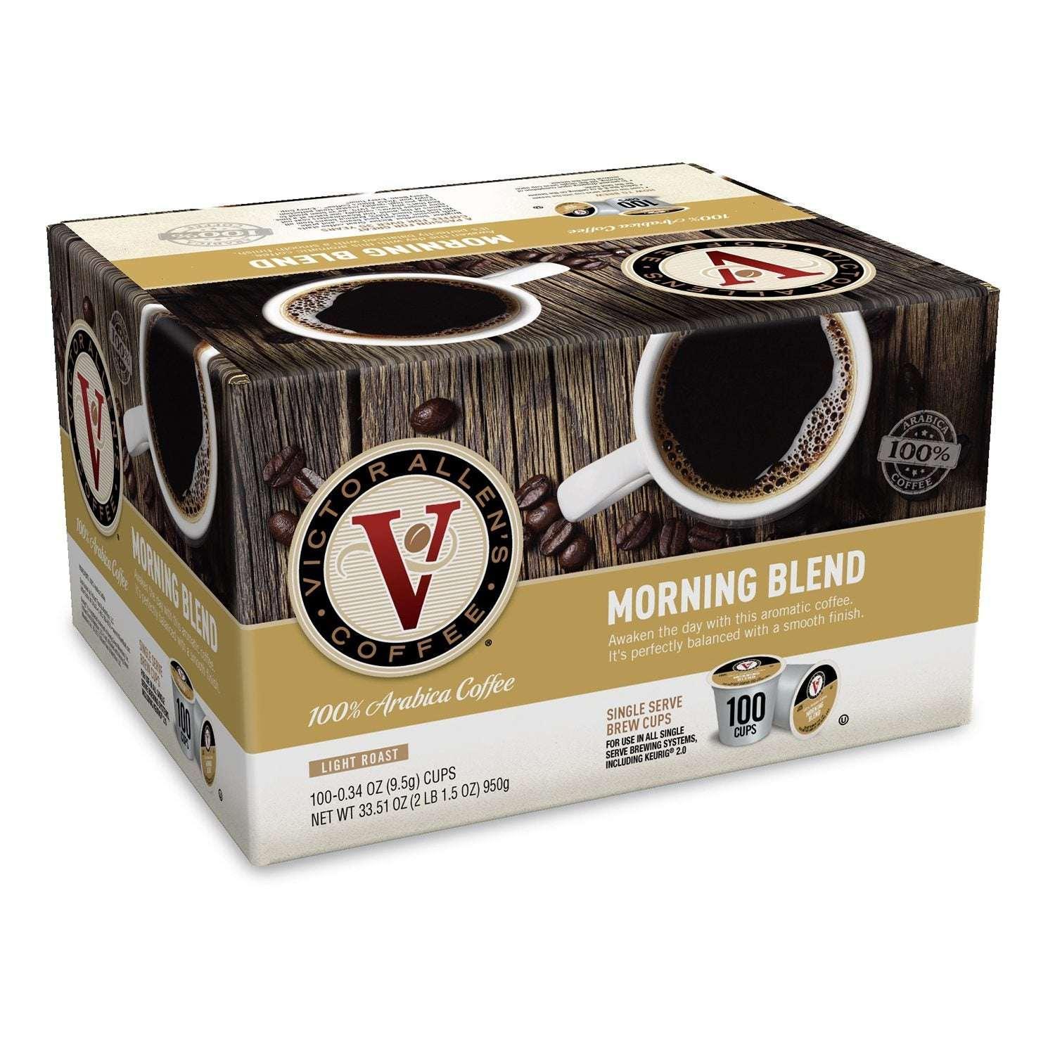 Victor Allen's Coffee Single Serve Cups, Morning Blend 100 ct. - USA MEGA SHOP