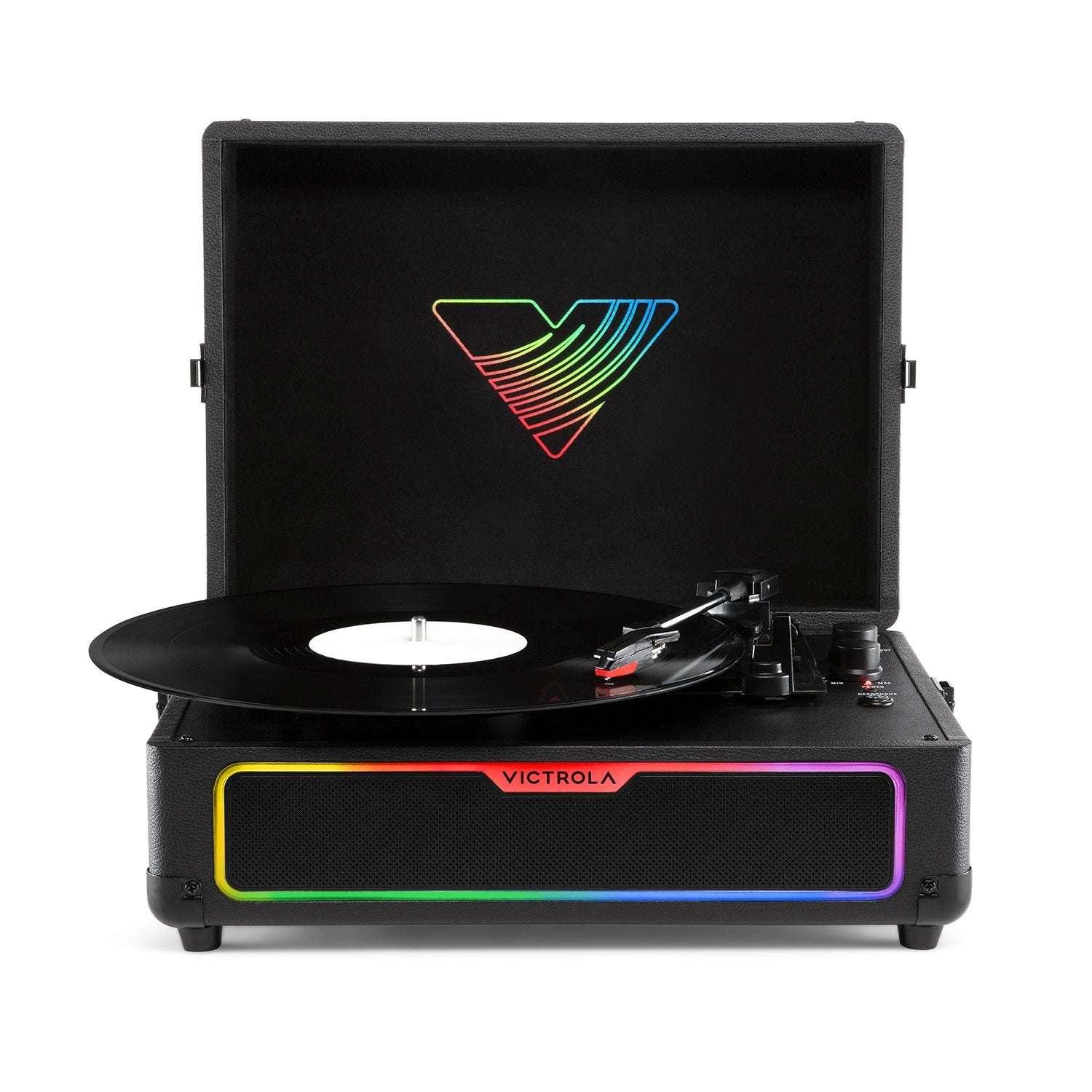 Victrola Journey Glow Illuminated Suitcase Record Player with Built-In Speakers - USA MEGA SHOP