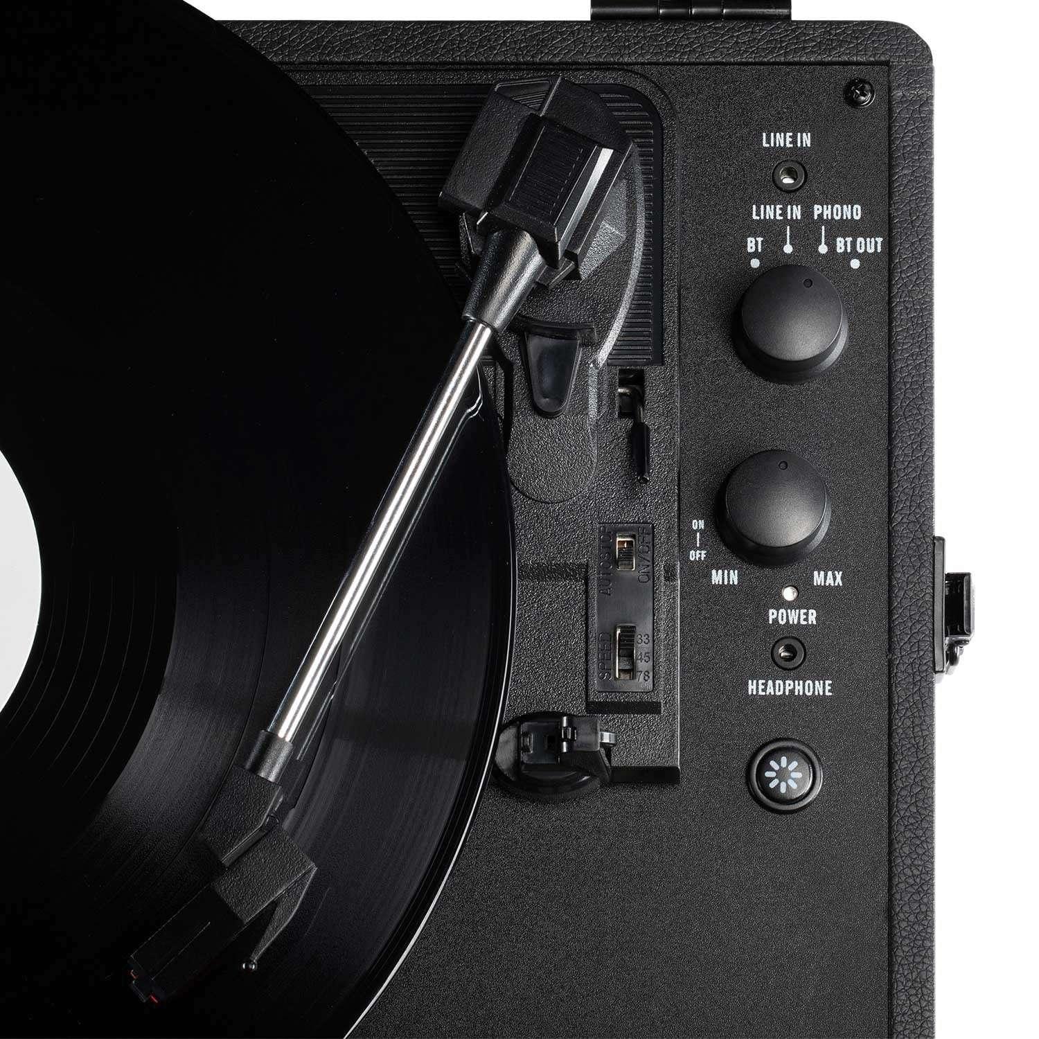Victrola Journey Glow Illuminated Suitcase Record Player with Built-In Speakers
