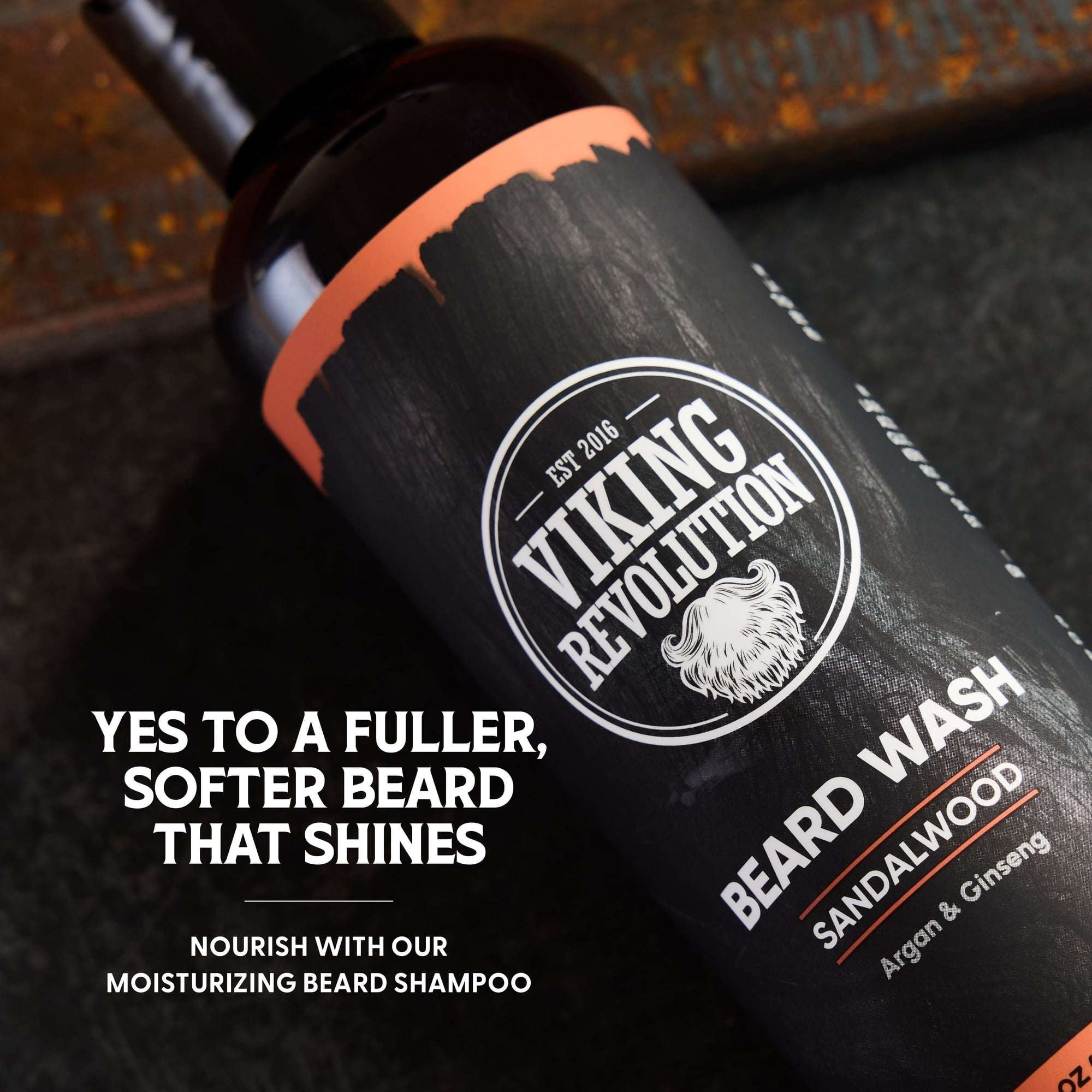 Viking Revolution, Beard Wash, Sandalwood, 8 fl oz.