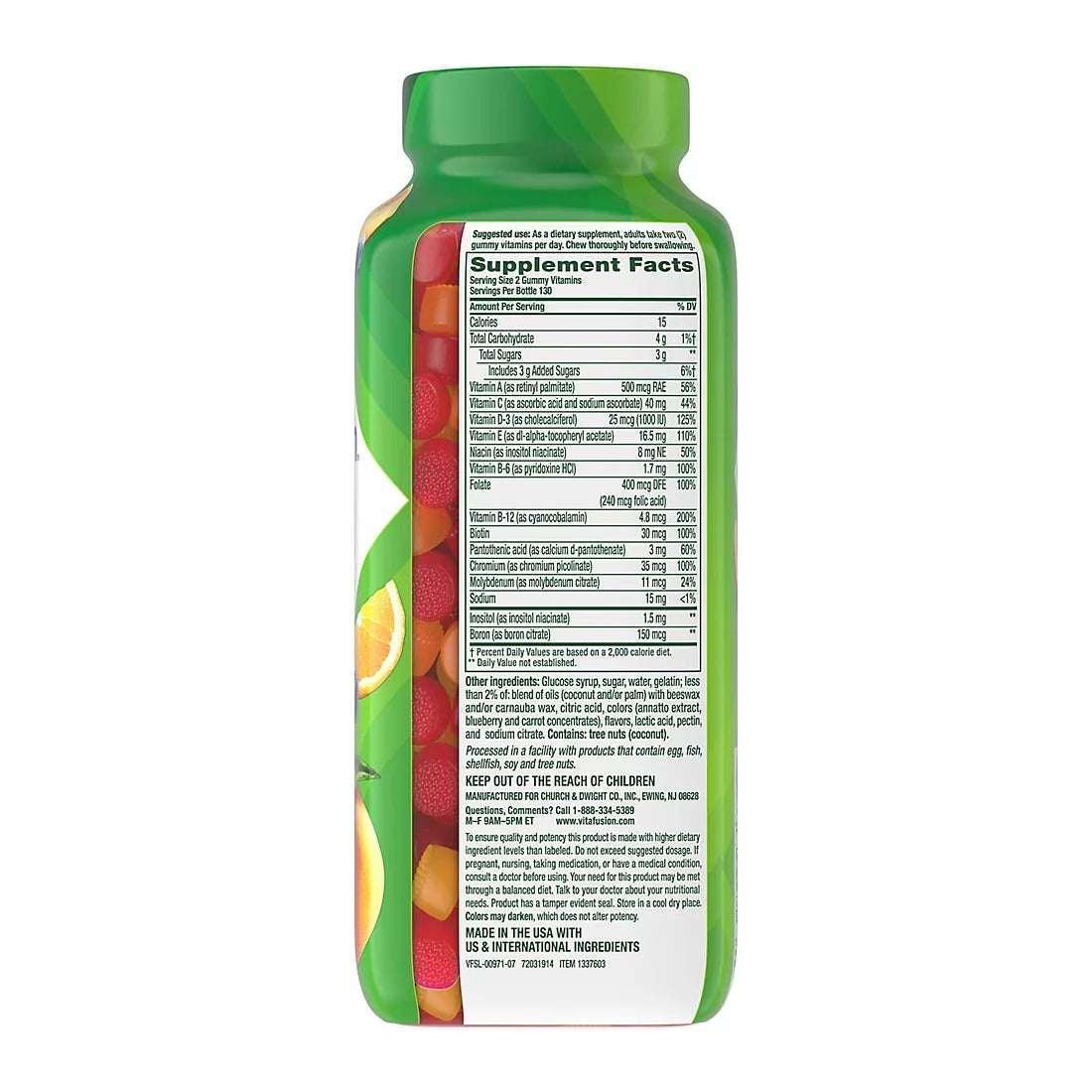 Vitafusion MultiVites Chewable Gummy Multivitamin Dietary Supplement, 260 Count