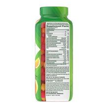 vitafusion MultiVites 260 gummies bottle, Supplement Facts nutrition table