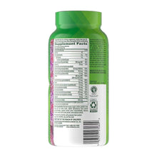 Vitafusion men’s multivitamin bottle back Supplement Facts nutrition panel