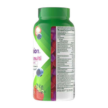 Vitafusion women's multivitamin gummies bottle, supplement facts panel