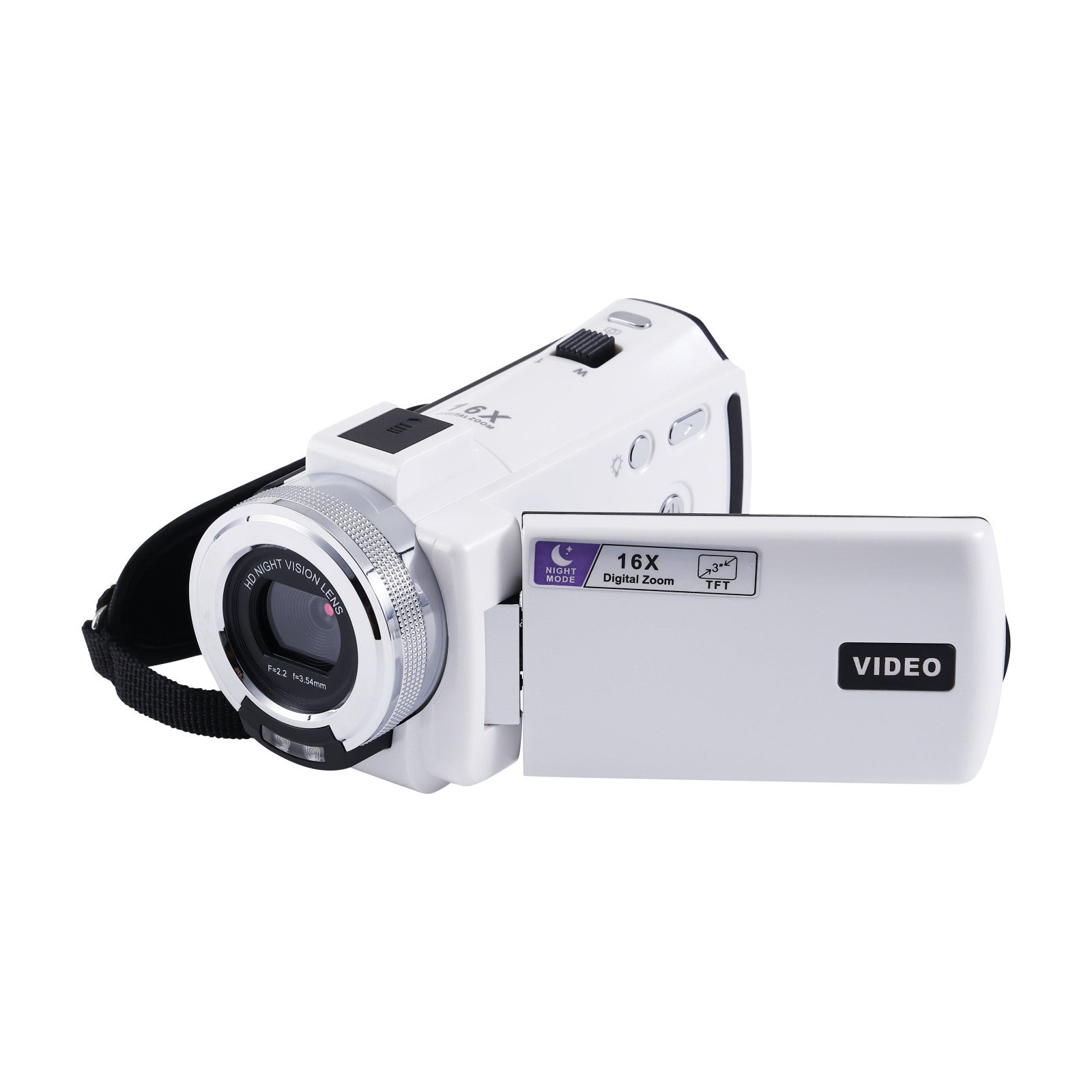 Vivitar PopCam Digital Camcorder, 48MP, Full HD 1080p Video Camera with 3" Flip Screen, 16x Digital Zoom, Built-in Microphone, Compact Vlogging Camera for Beginners, Travel, & Family Recording