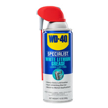 WD-40 Specialist white lithium grease spray can with red straw nozzle, 10 oz