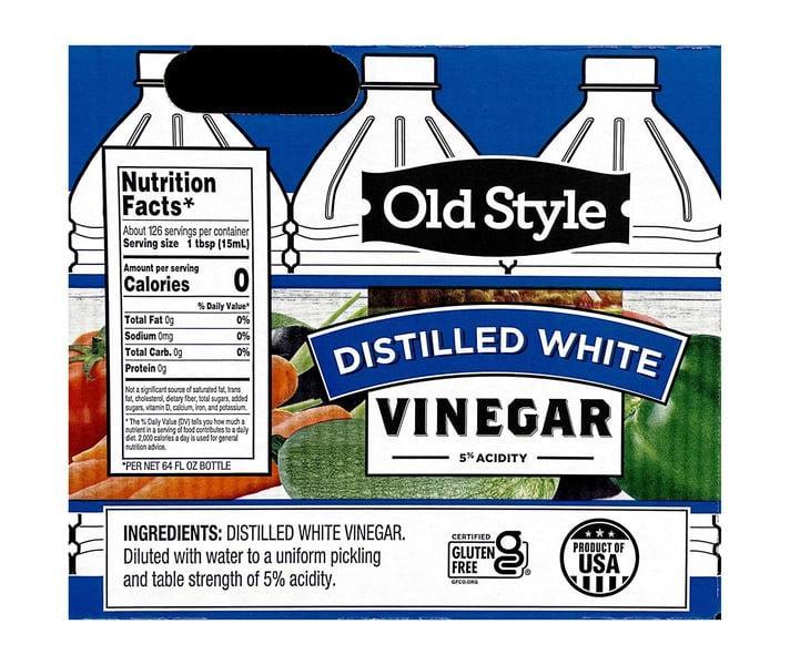 Distilled White Vinegar, 64 fl oz, 6 count