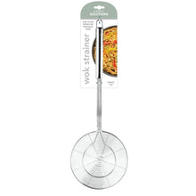Wok strainer stainless-steel mesh strainer with extended handle
