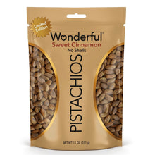 Pistachio nuts bag of sweet cinnamon no shells, 11 oz, front view