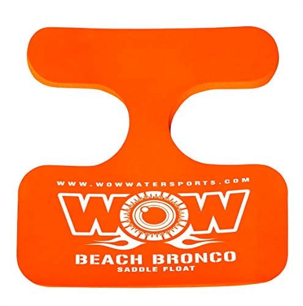 WOW SPORTS Beach Bronco Orange Saddle Seat Float, Lake and Pool Chair