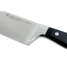 WÜSTHOF Classic knife blade with stamped brand text and black handle