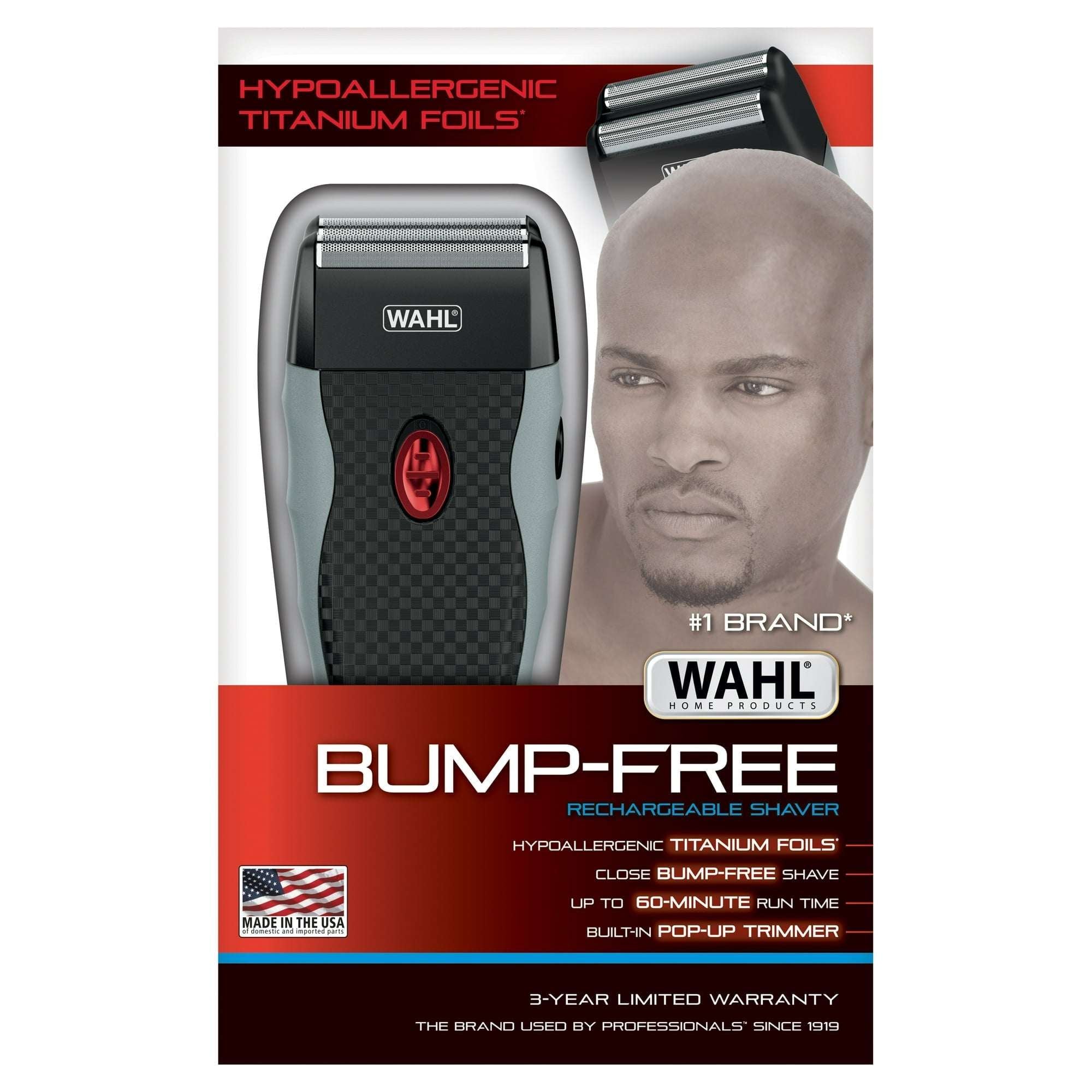 Wahl Bump Free Rechargeable Men's Foil Shaver Model 7339-300