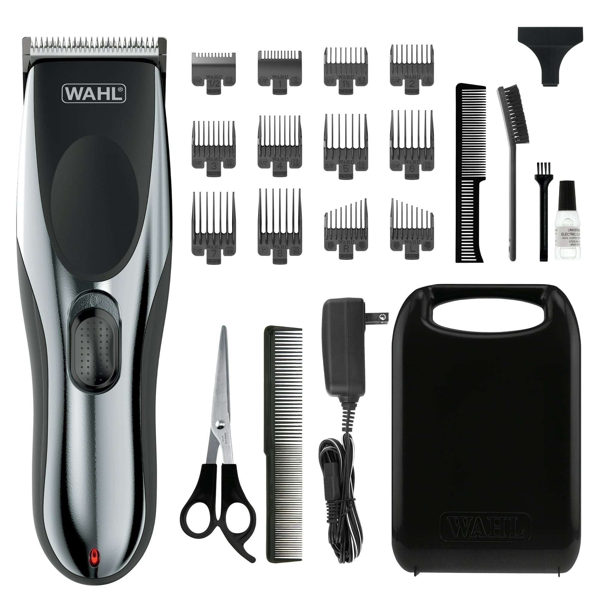 Wahl Lithium Ion All-in-One Beard Trimmer for Men - Black/ Silver Model 9888-600
