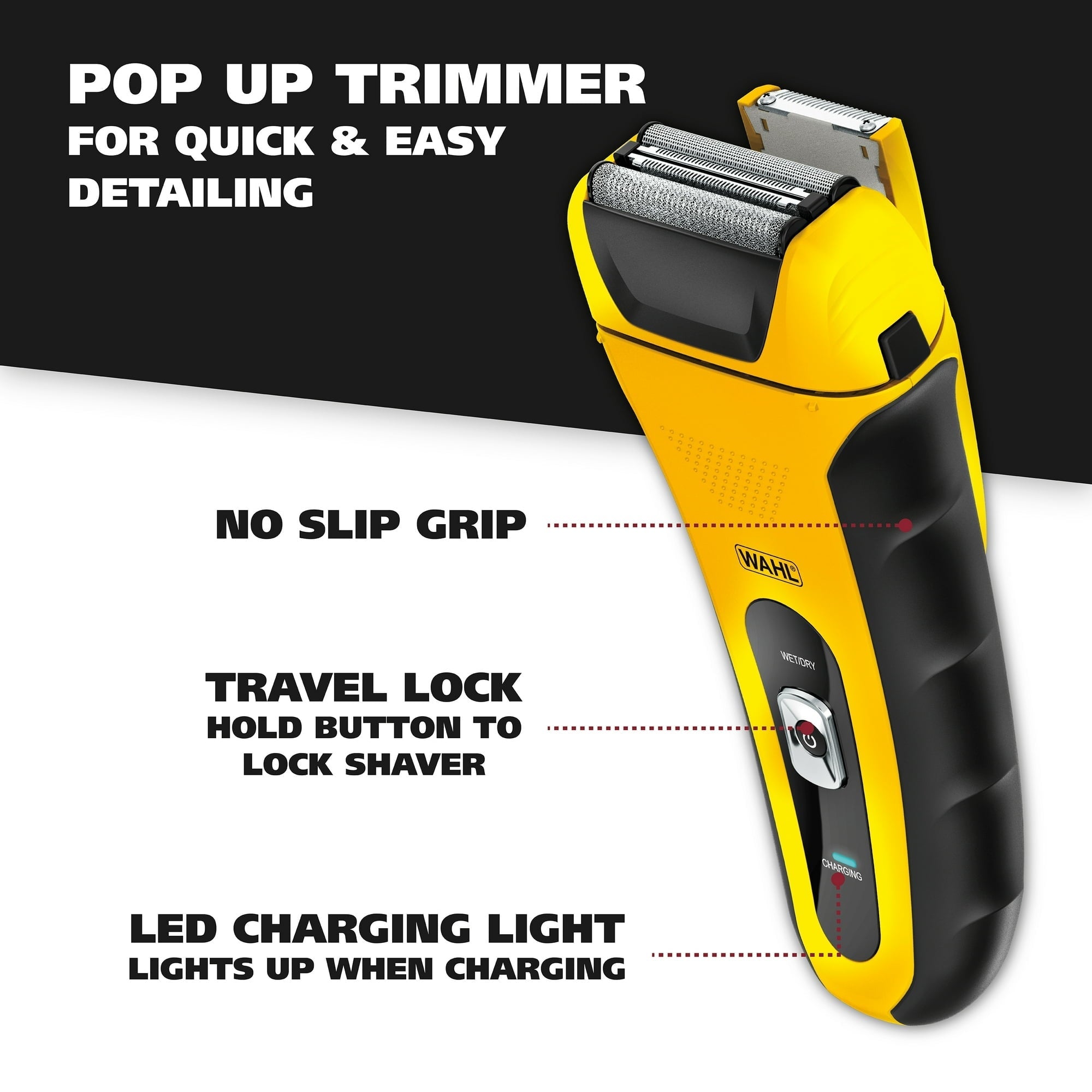 Wahl Life Proof Foil Shaver for Men, Electric Shaver, Rechargeable Waterproof Wet/Dry #7061-100