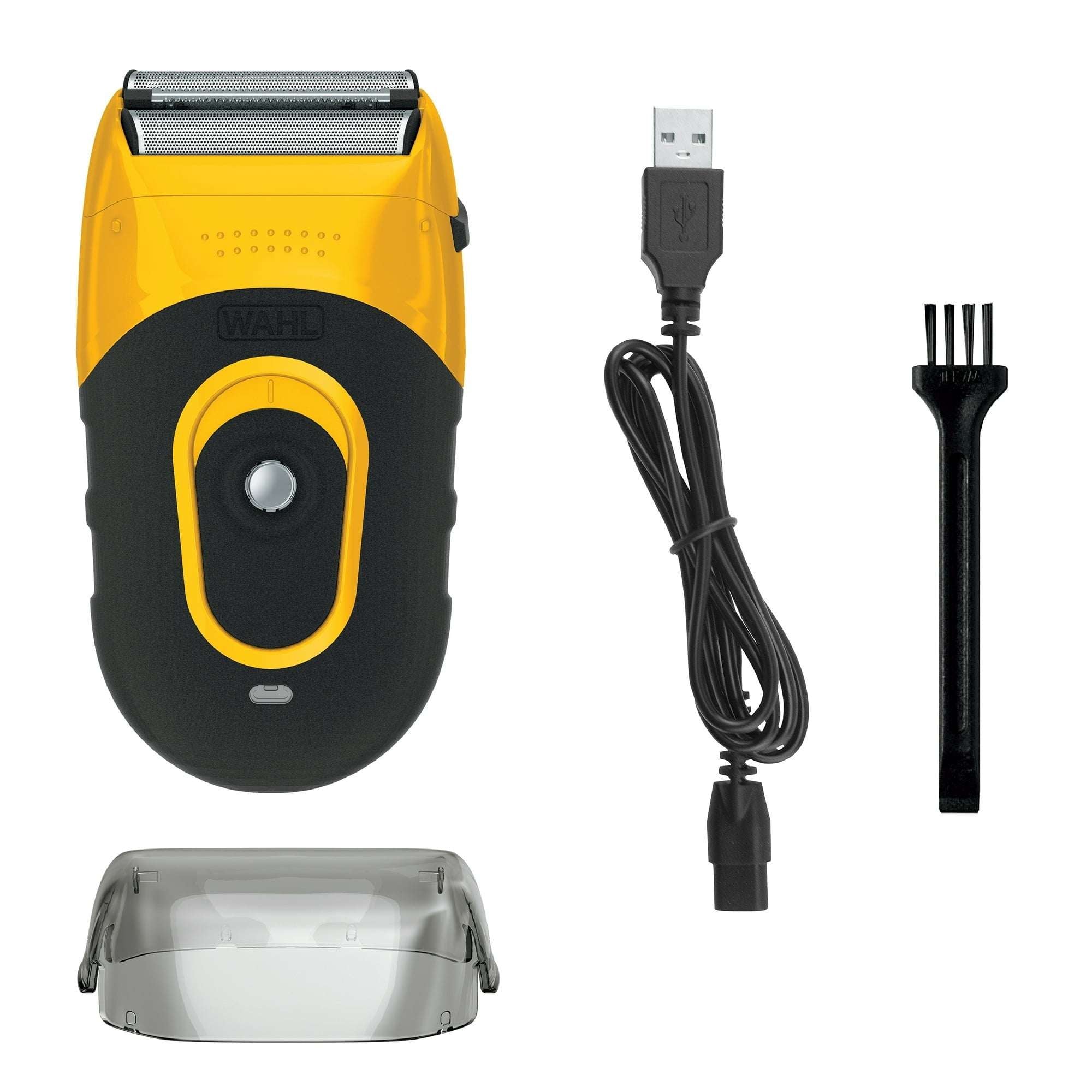 Wahl Life Proof Shaver, Rechargeable Lithium Ion, Compact Flex Foil Shaver & USB Convenience, Men, Yellow - 3023681