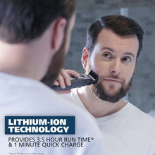 Men's beard trimmer trimming hair on sideburn area