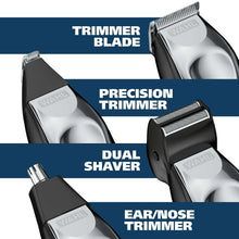 Beard trimmer and precision blade attachment with dual shaving head