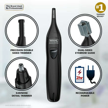 Black precision double-sided detail trimmer for ear and nose grooming