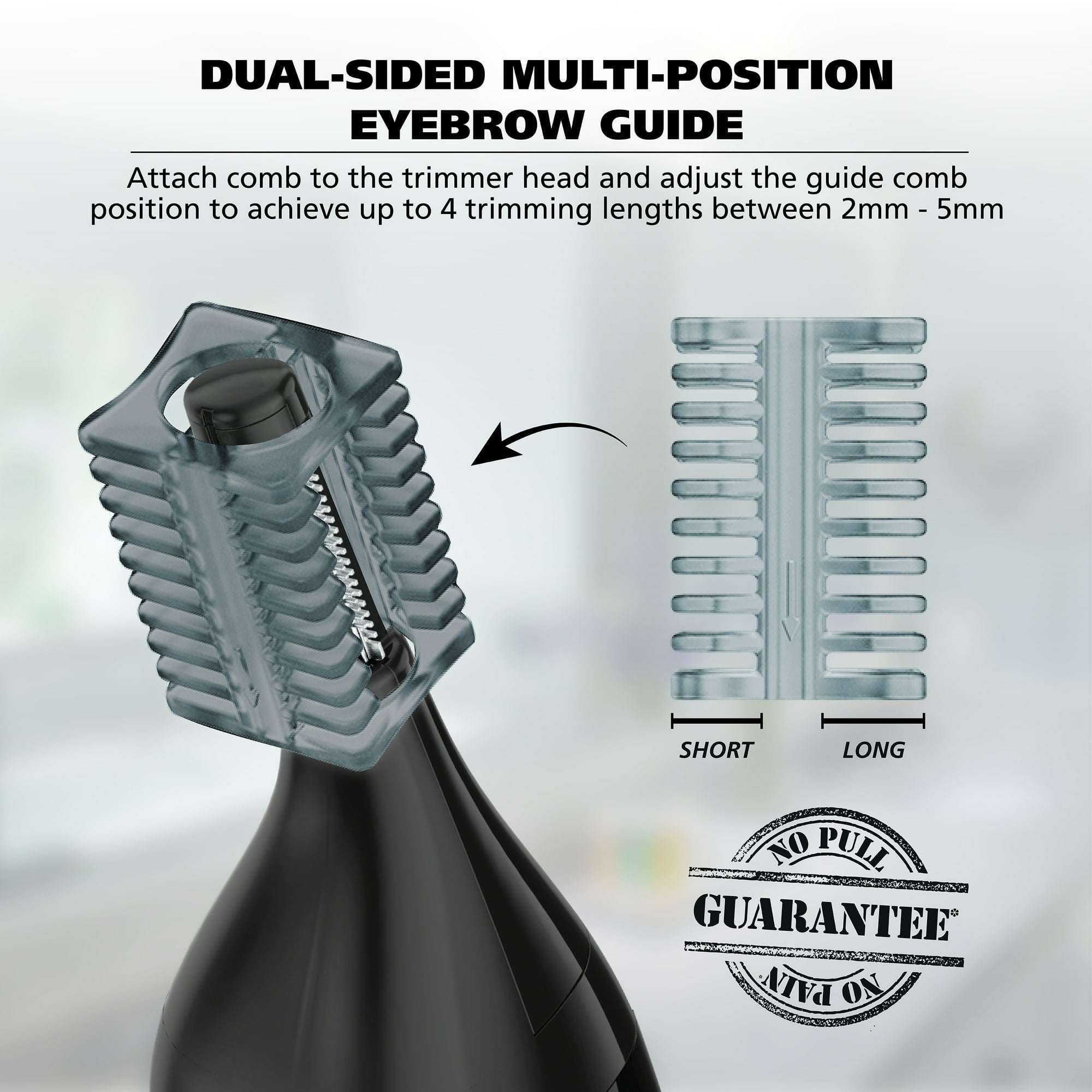 Wahl Manscaper Regulator, Rechargeable Ear, Nose, Brow Double Sided Men's Detail Trimmer, 9865-4701