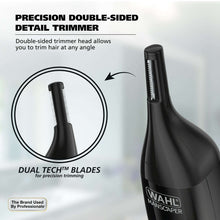 Black precision double-sided detail trimmer head for angled trimming