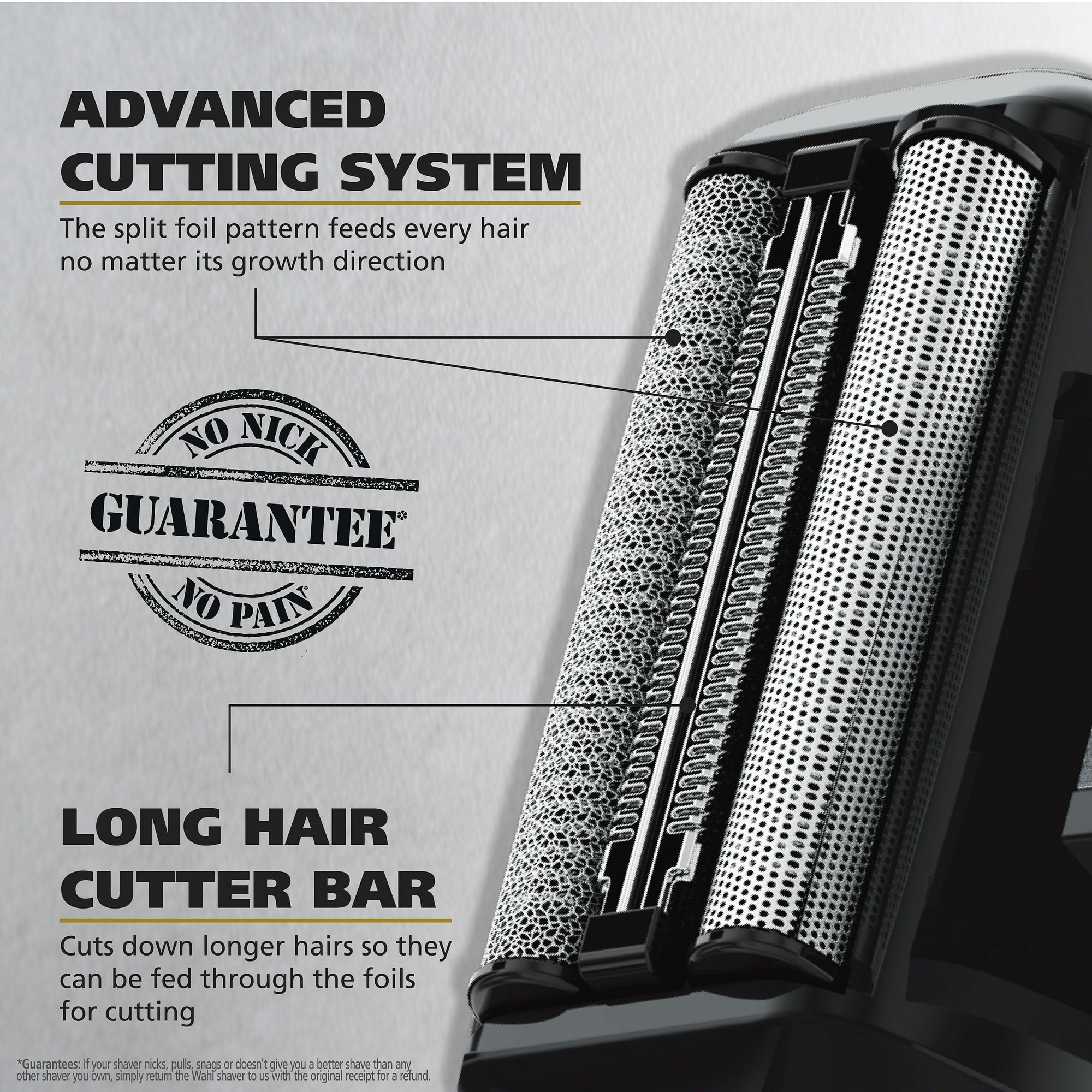 Wahl Manscaper Shaver, Lithium Ion Rechargeable, Waterproof Wet/Dry Flex Hypoallergenic Foils, for Men, 7074