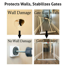 White wall gate protector plates with mounting hardware, 4-pack
