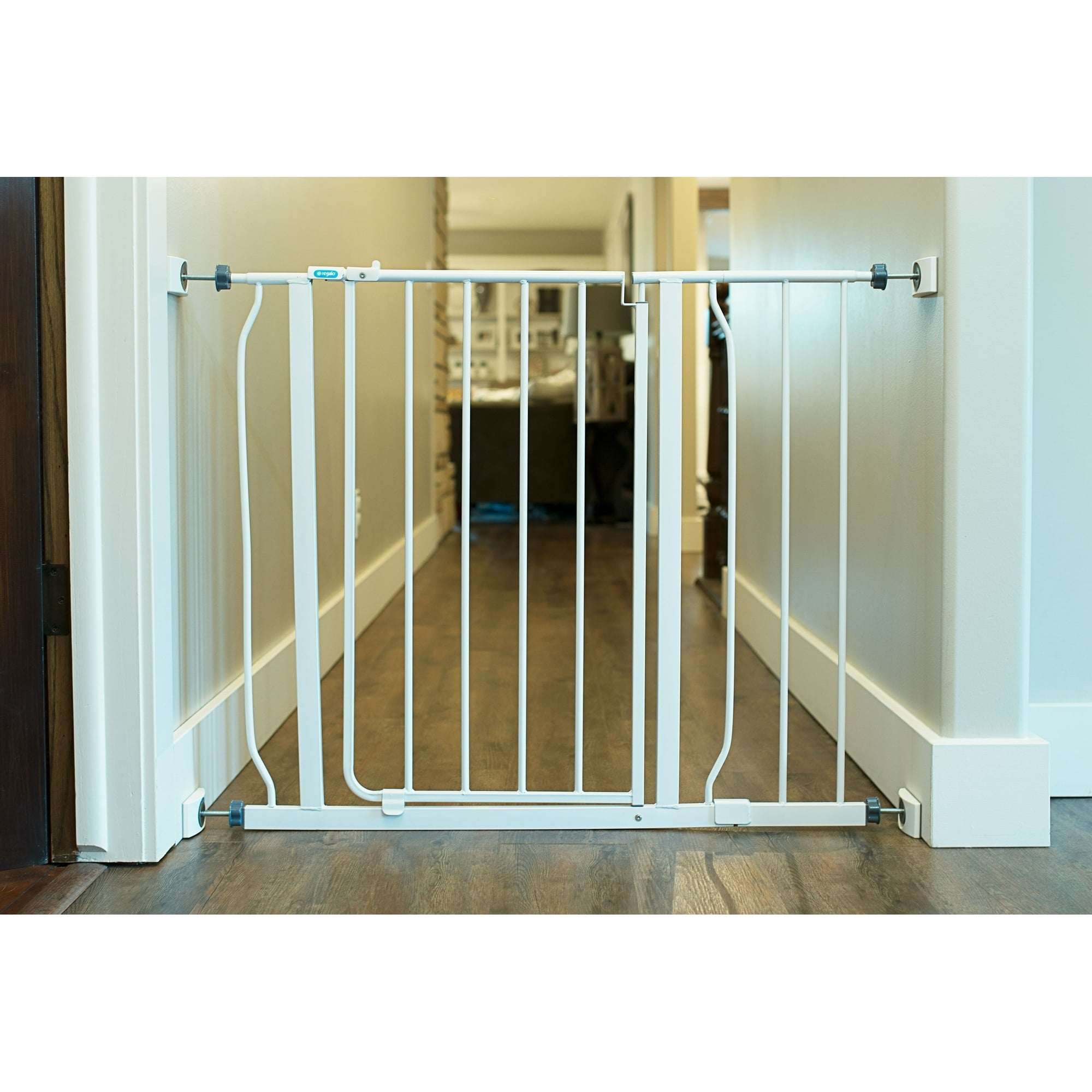 Wall Nanny Mini 4-Pack Baby Gate Wall Protectors, White – Small Wall Savers for Pet, Dog & Child Safety Gates