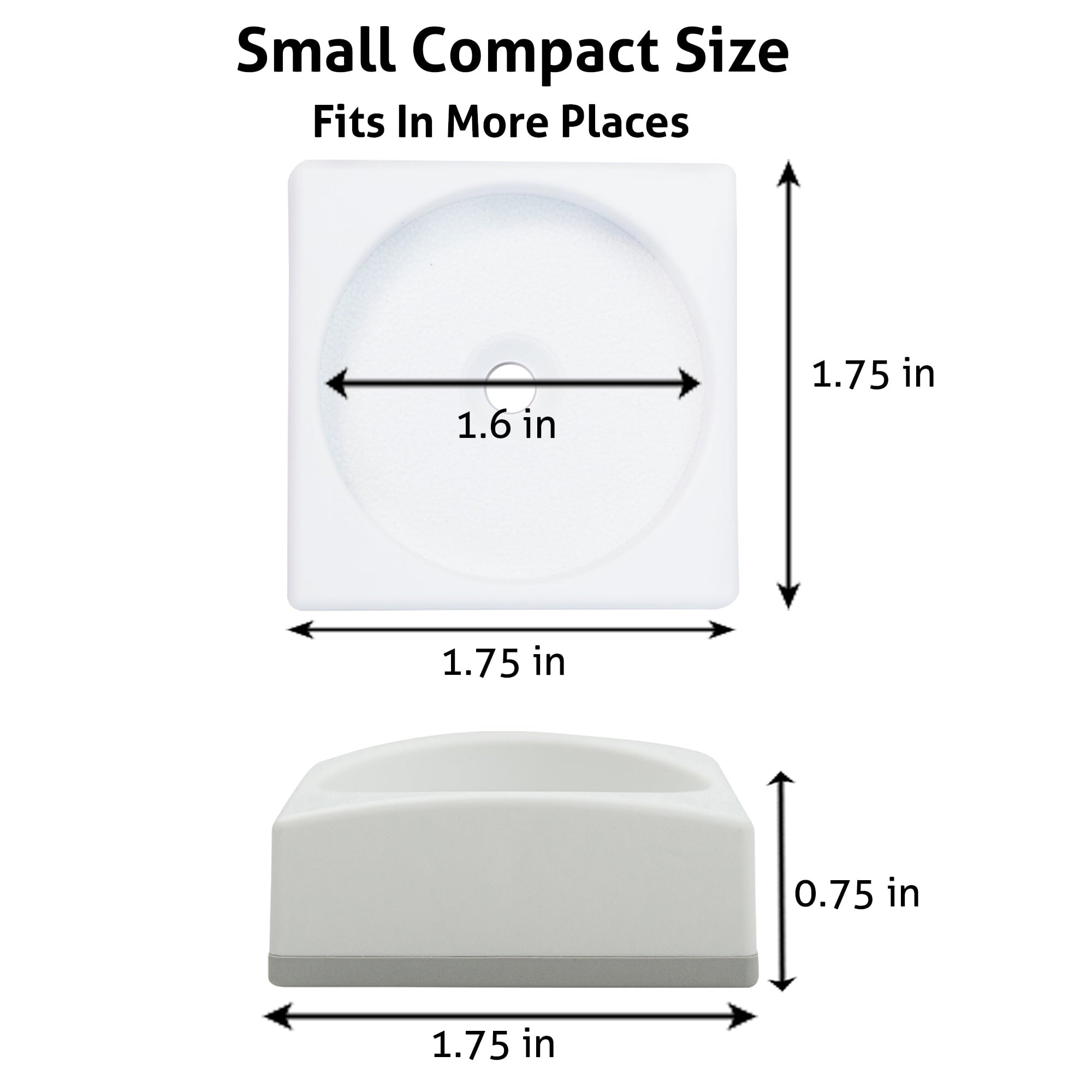 Wall Nanny Mini 4-Pack Baby Gate Wall Protectors, White – Small Wall Savers for Pet, Dog & Child Safety Gates