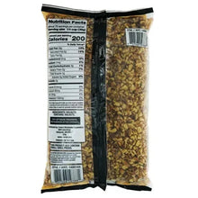 Walnut pieces pouch with nutrition panel and ingredients shown on the back