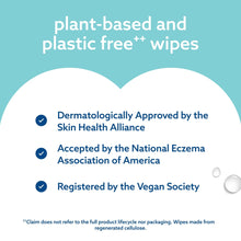 WaterWipes Sensitive on the Go wipes plant-based and plastic-free+ icon badge panel